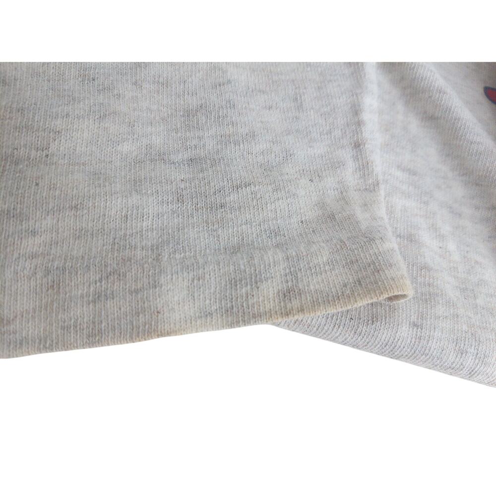 Vintage Champion T-Shirt 90s Embroidered Script Logo Heather Gray Made in USA M - Picture 7 of 11